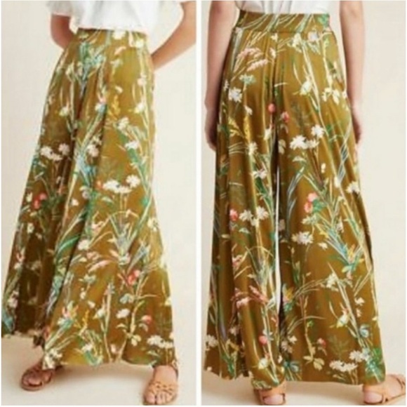 ANTHROPOLOGIE Maeve Shiloh Knit Wide-Leg Pants EUC sz S - Picture 2 of 2